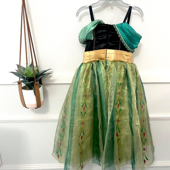 Disney Store Frozen Anna Deluxe Coronation Dress Girls Costume Size 7/8 - Picture 4 of 4